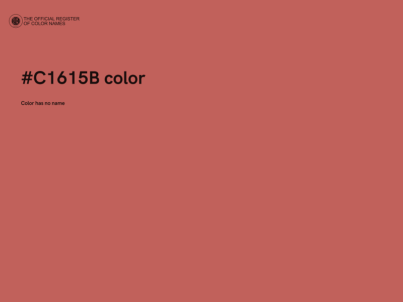#C1615B color image