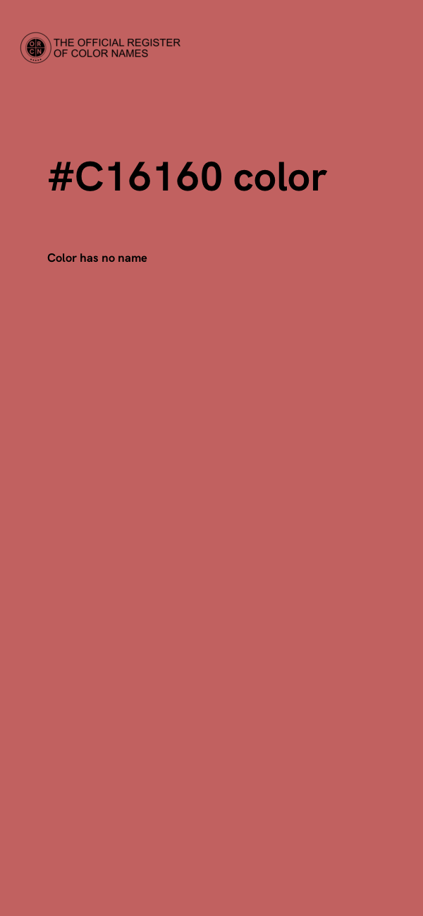 #C16160 color image