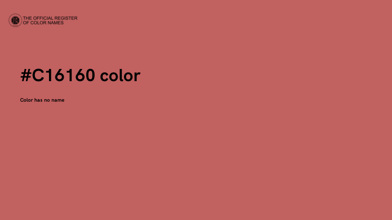 #C16160 color image