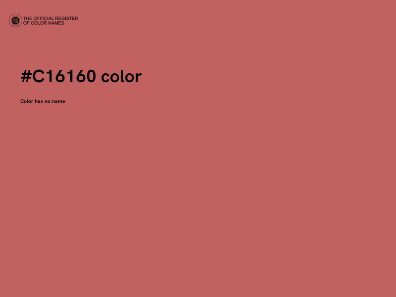 #C16160 color image