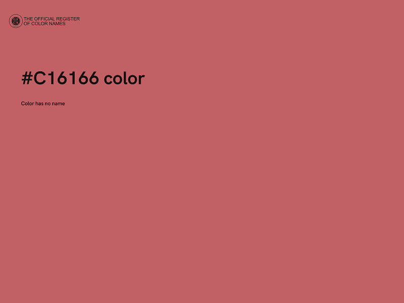 #C16166 color image