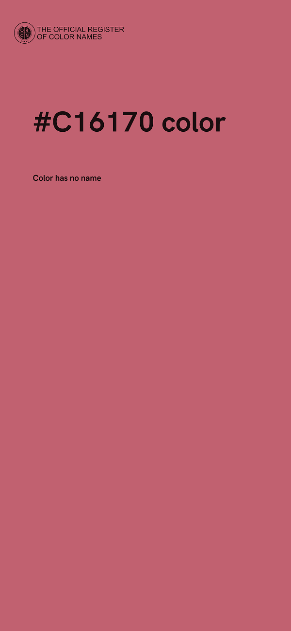 #C16170 color image