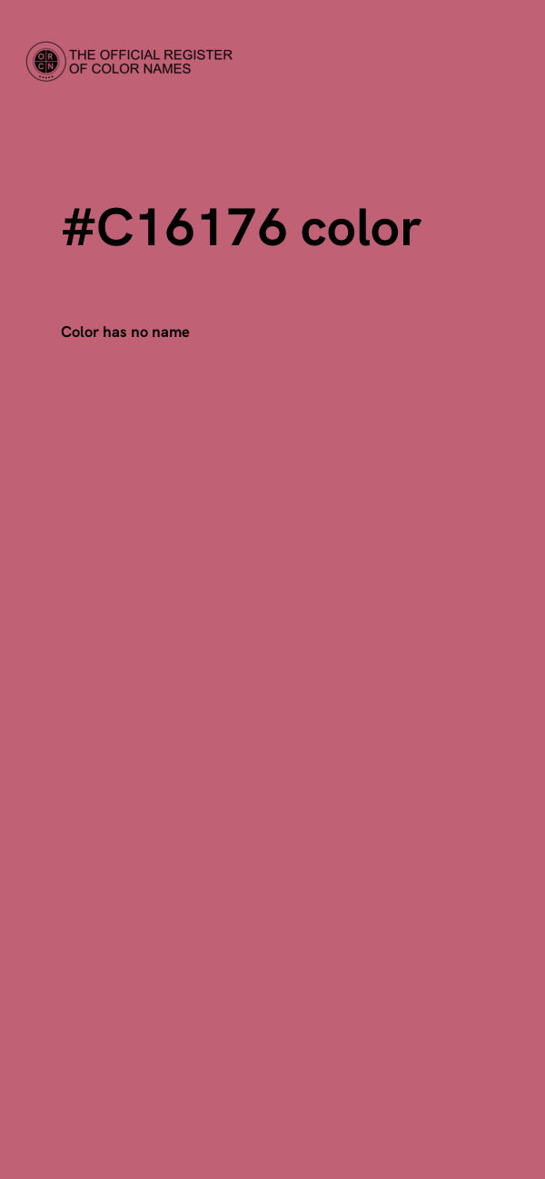 #C16176 color image