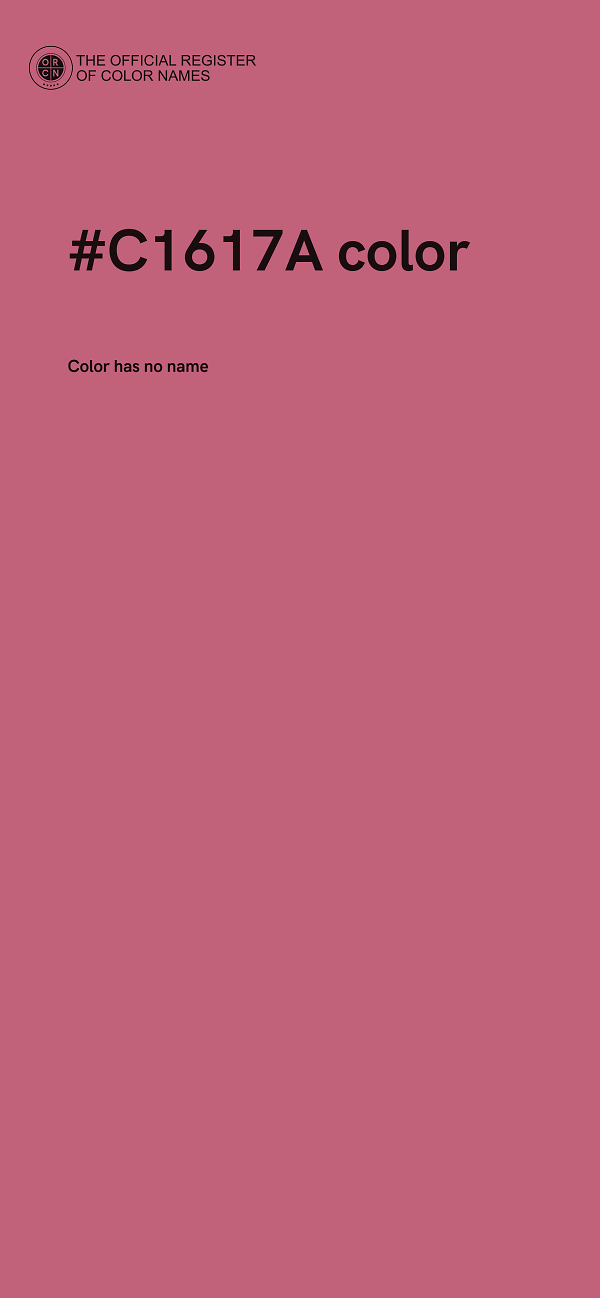 #C1617A color image