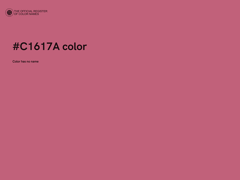 #C1617A color image