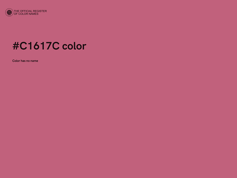 #C1617C color image