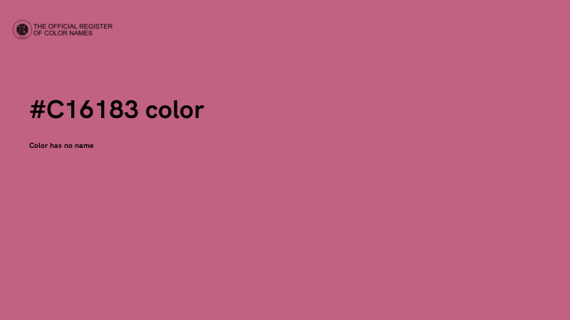 #C16183 color image