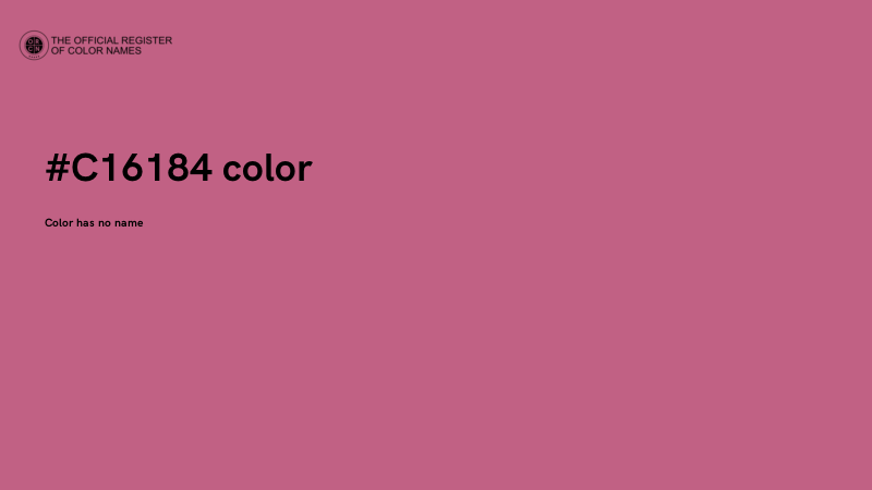 #C16184 color image
