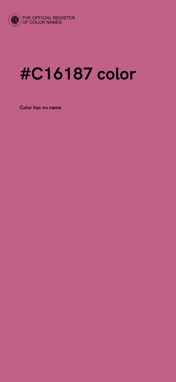 #C16187 color image