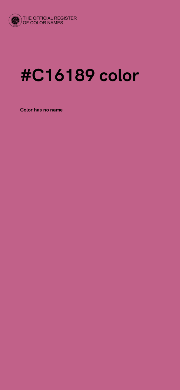 #C16189 color image