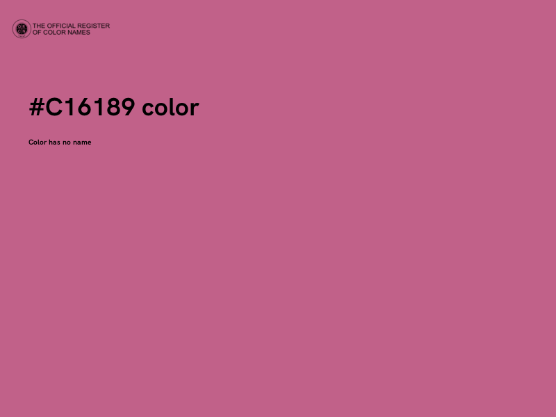 #C16189 color image
