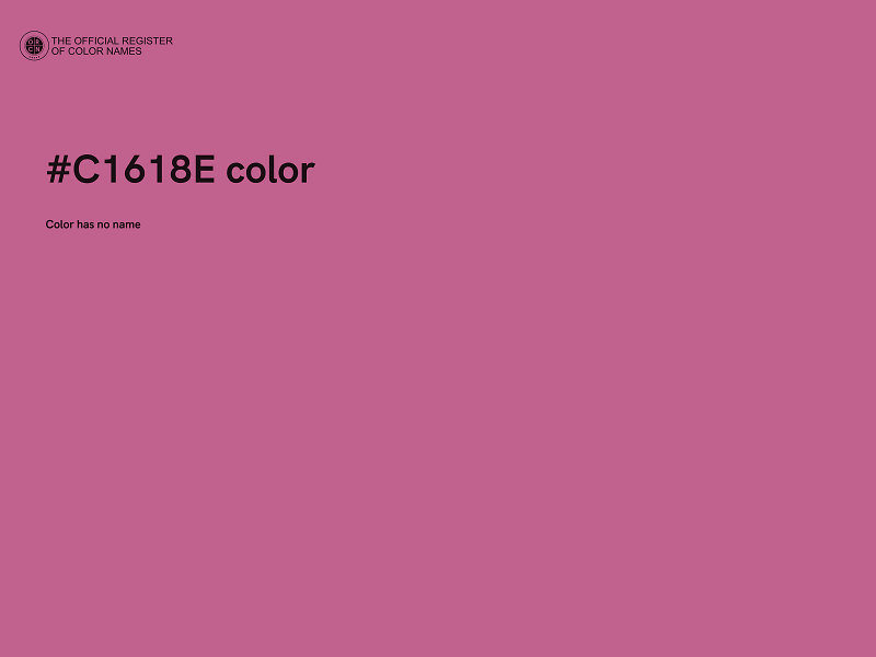 #C1618E color image