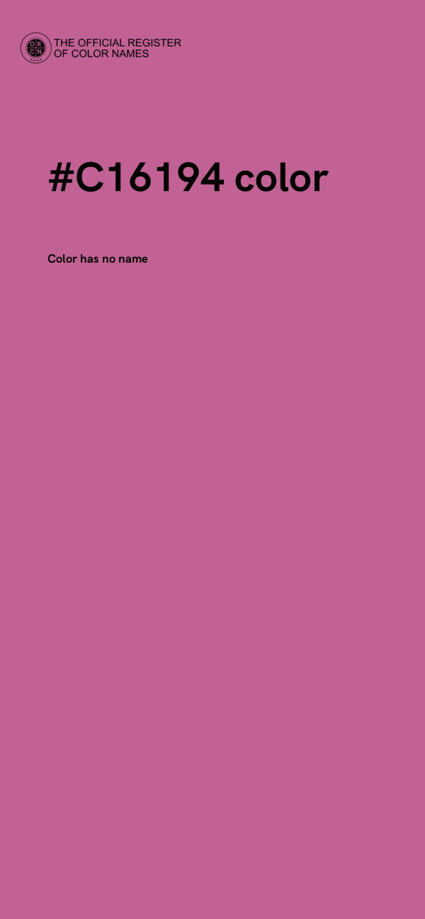 #C16194 color image