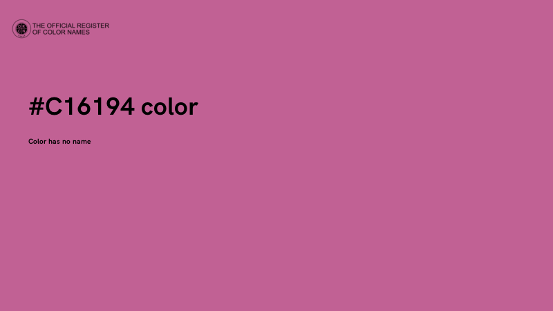 #C16194 color image