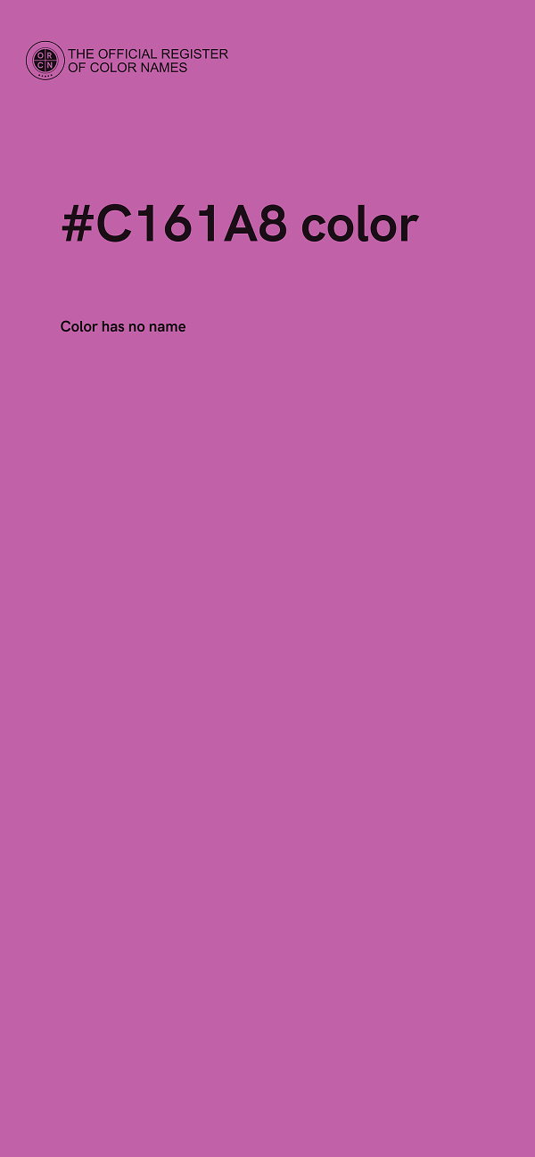 #C161A8 color image