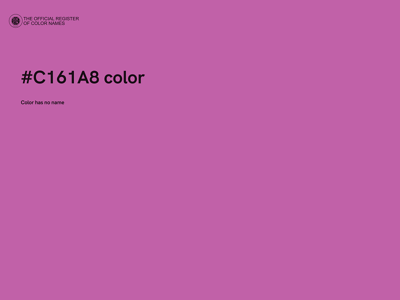 #C161A8 color image