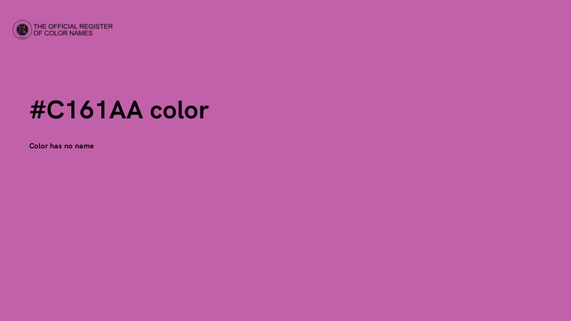 #C161AA color image