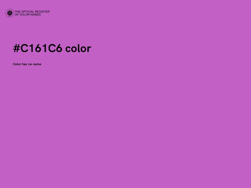 #C161C6 color image