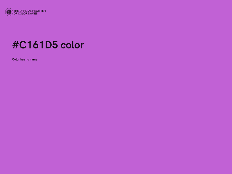 #C161D5 color image