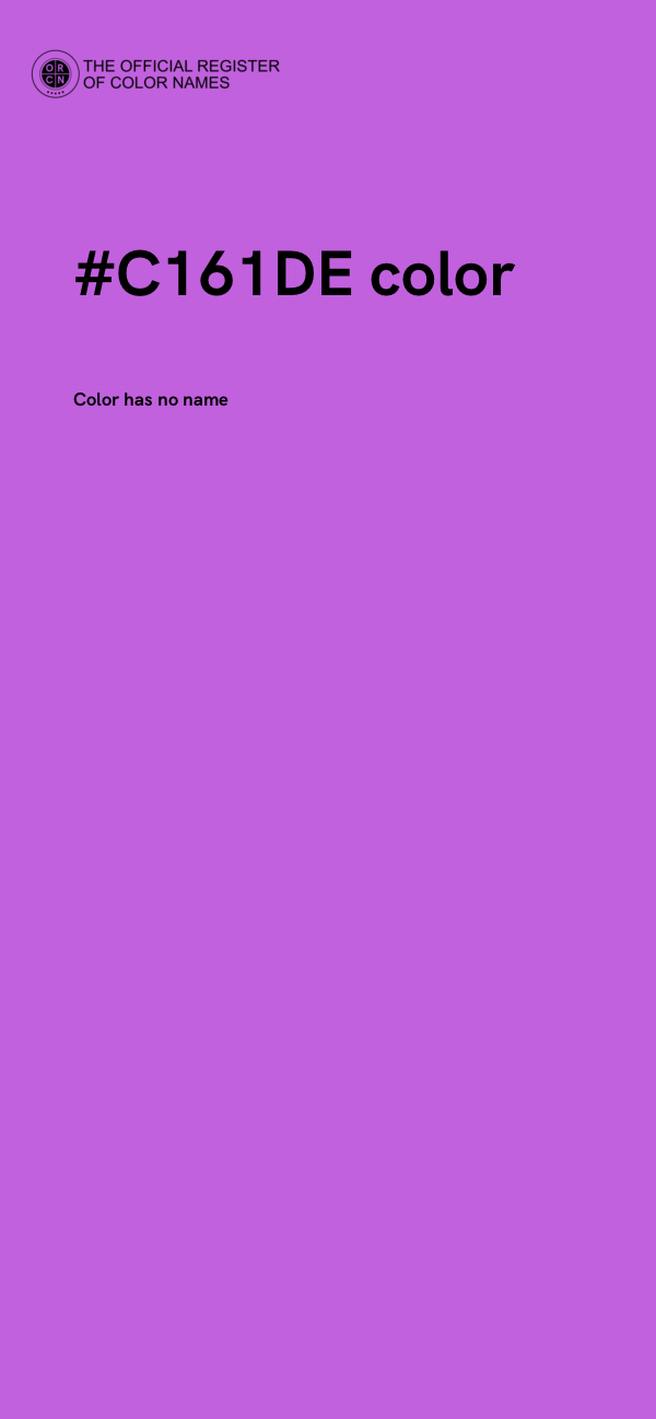 #C161DE color image
