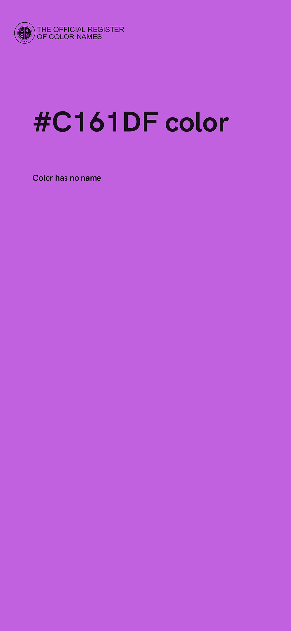 #C161DF color image