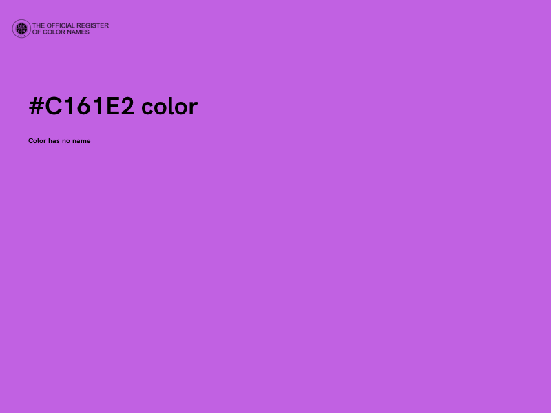 #C161E2 color image