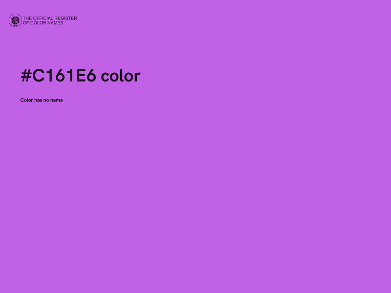 #C161E6 color image