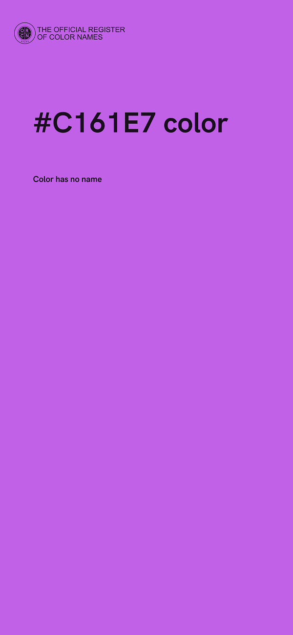 #C161E7 color image