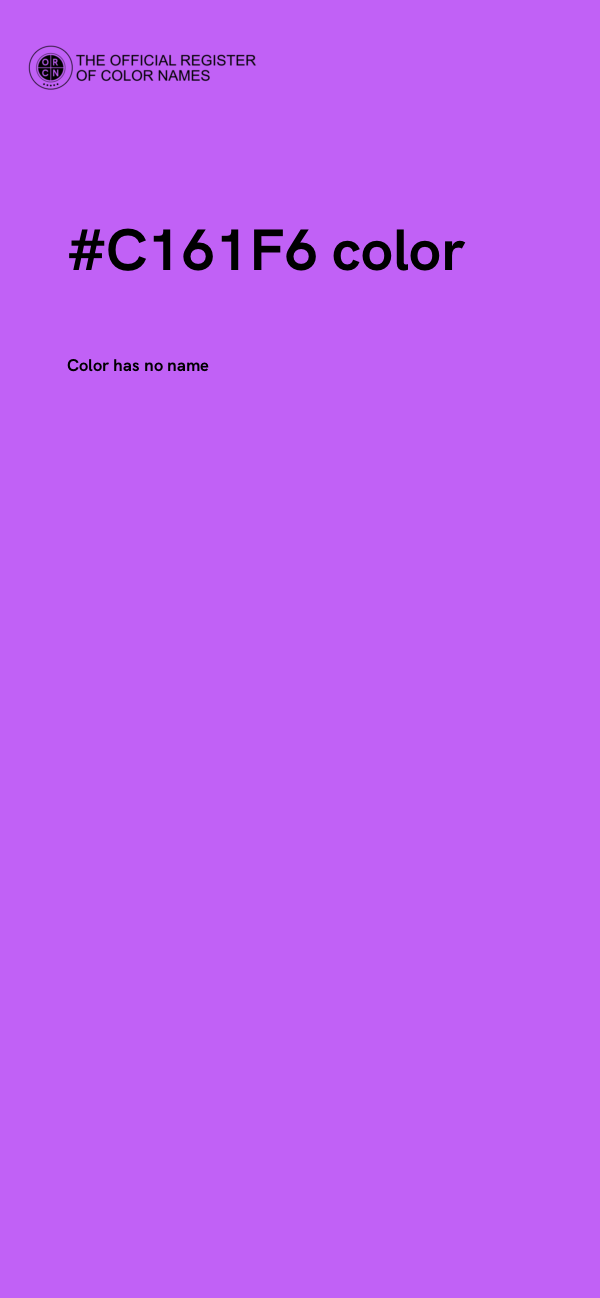 #C161F6 color image