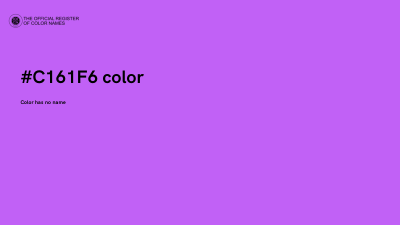#C161F6 color image