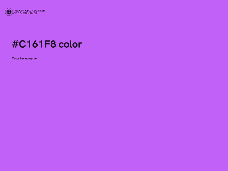 #C161F8 color image