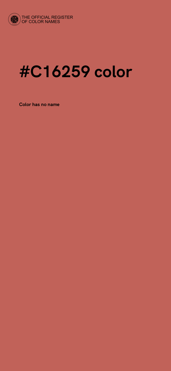 #C16259 color image