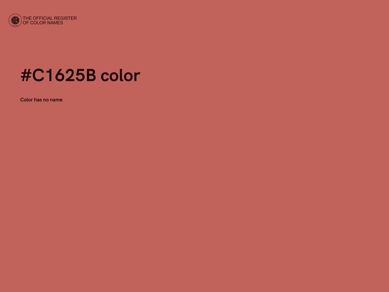 #C1625B color image