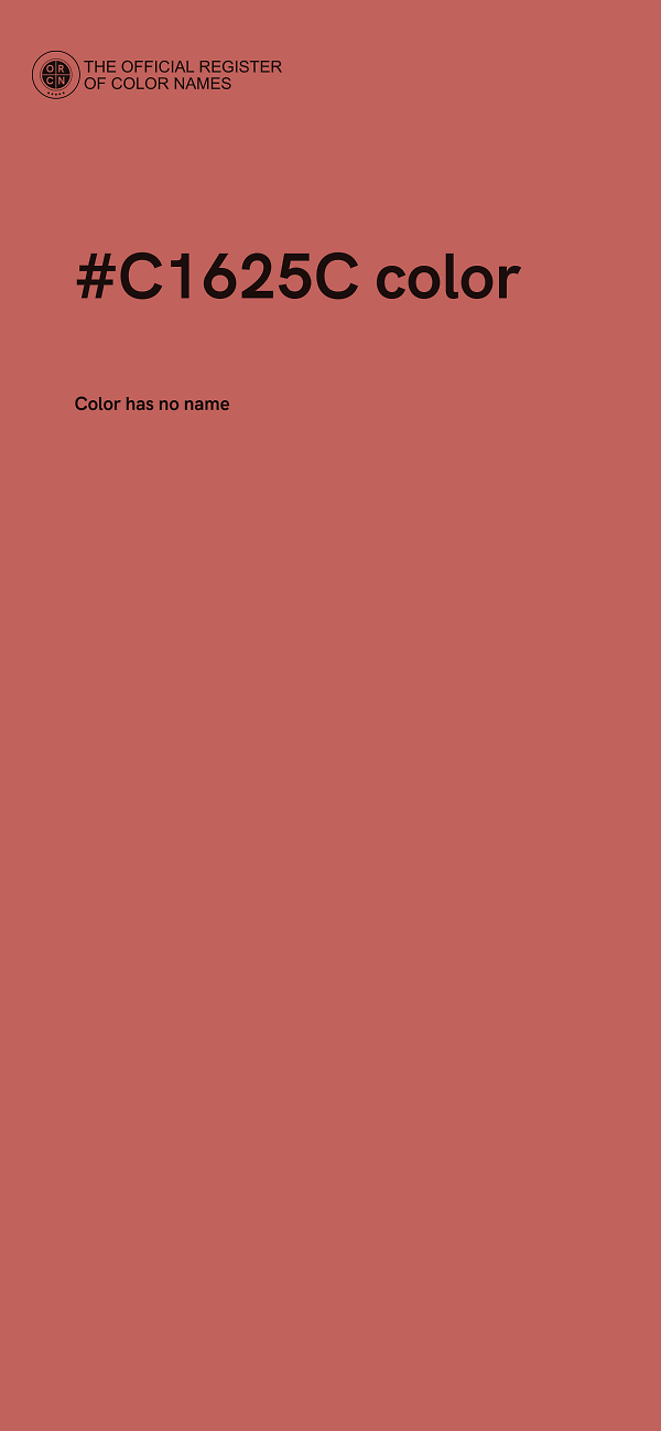 #C1625C color image
