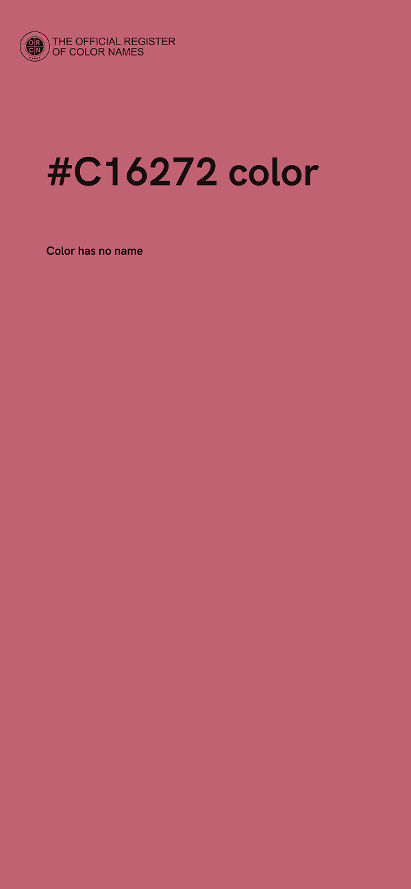 #C16272 color image