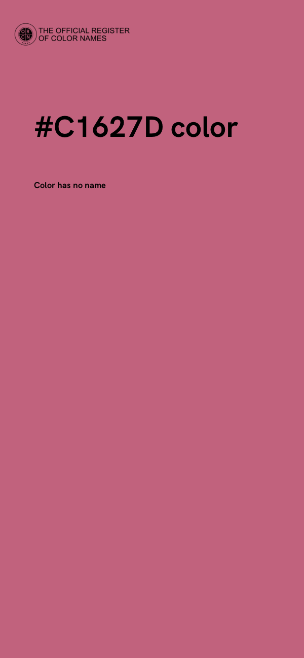 #C1627D color image