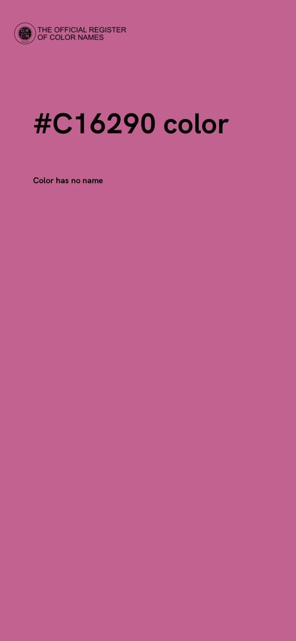 #C16290 color image