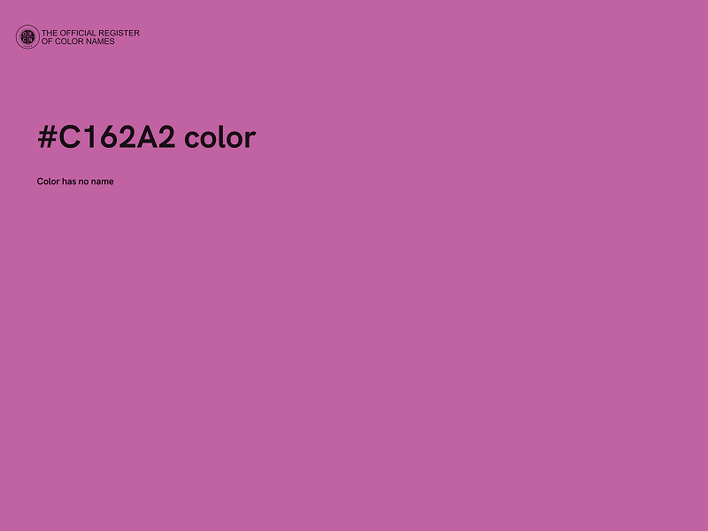 #C162A2 color image