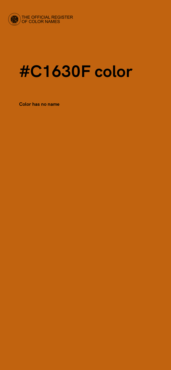 #C1630F color image