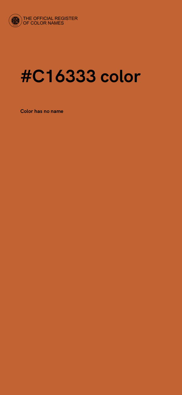 #C16333 color image