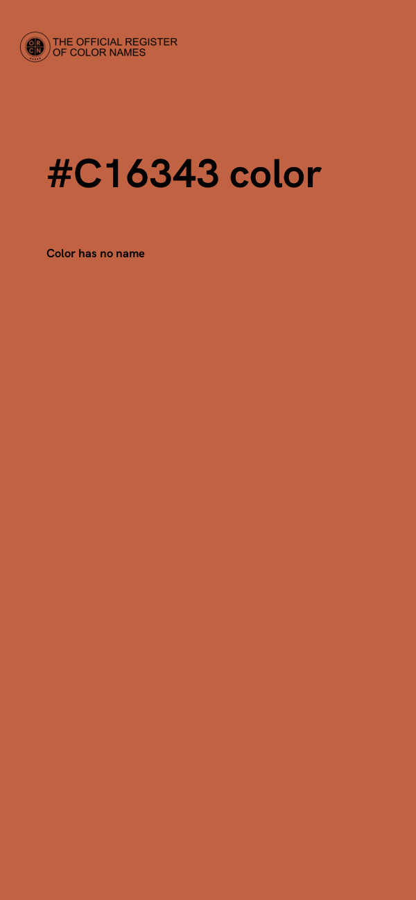#C16343 color image