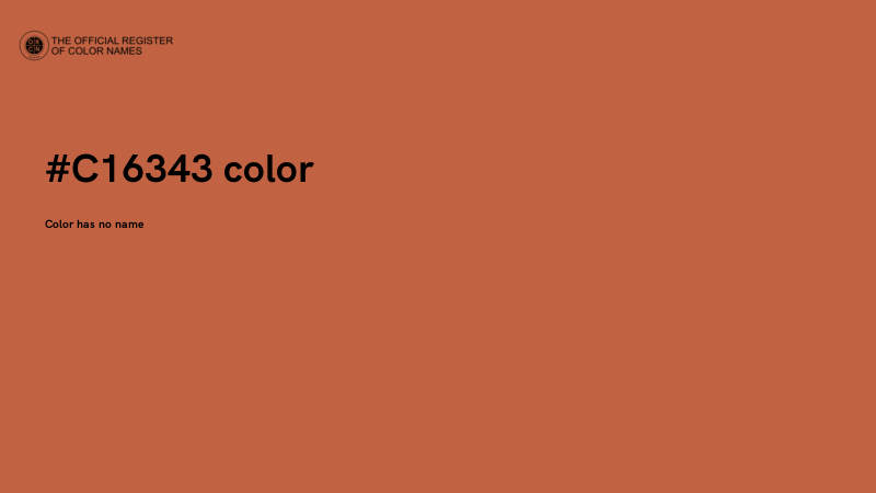 #C16343 color image