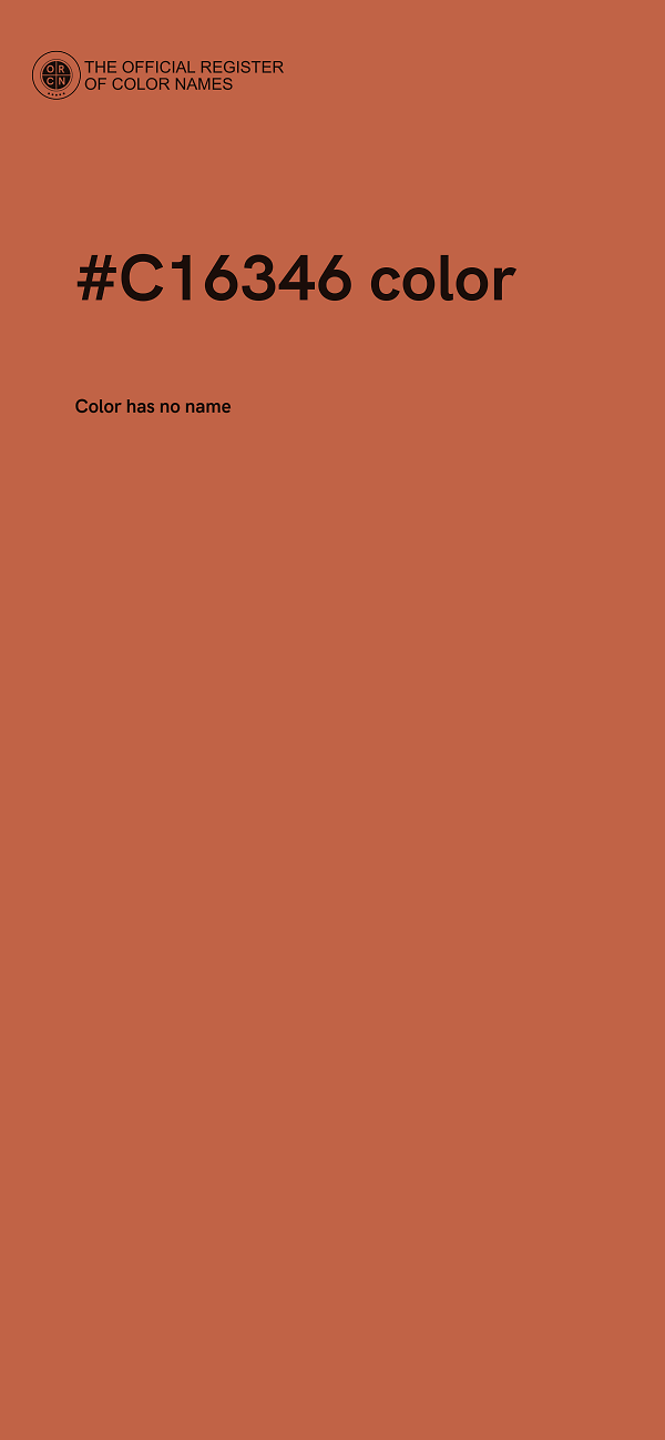 #C16346 color image