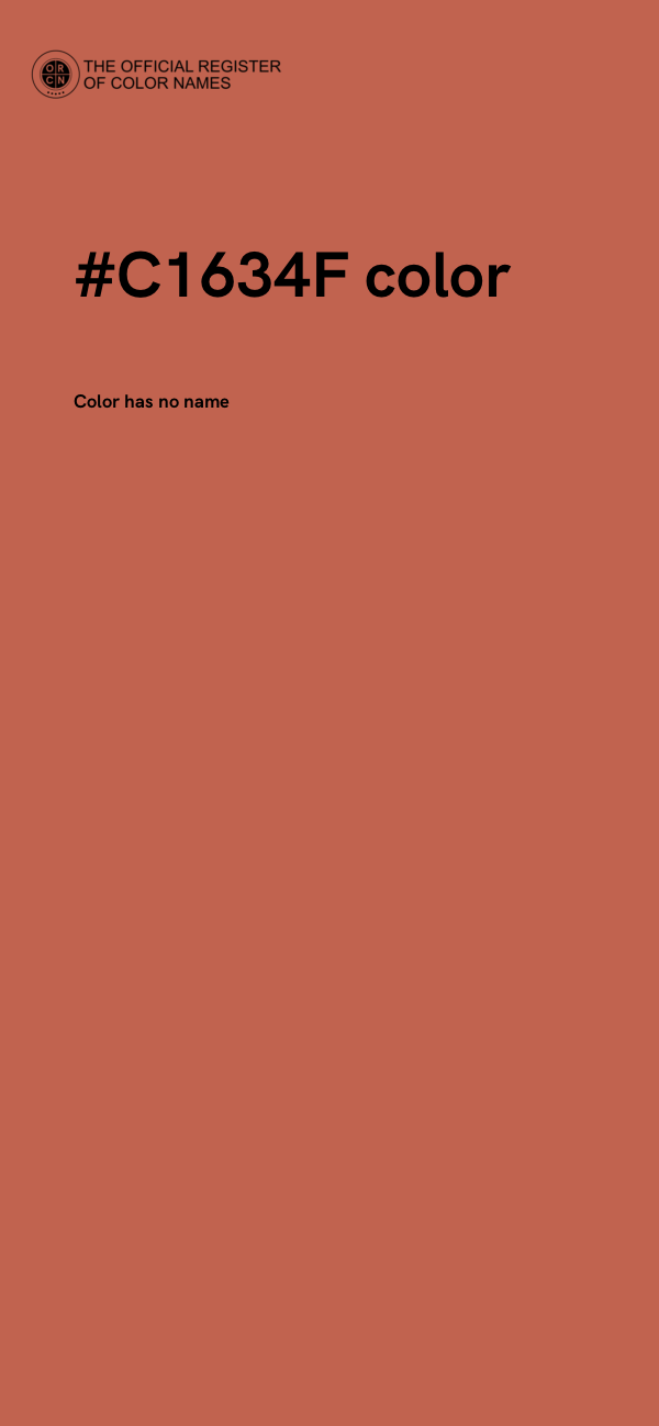 #C1634F color image