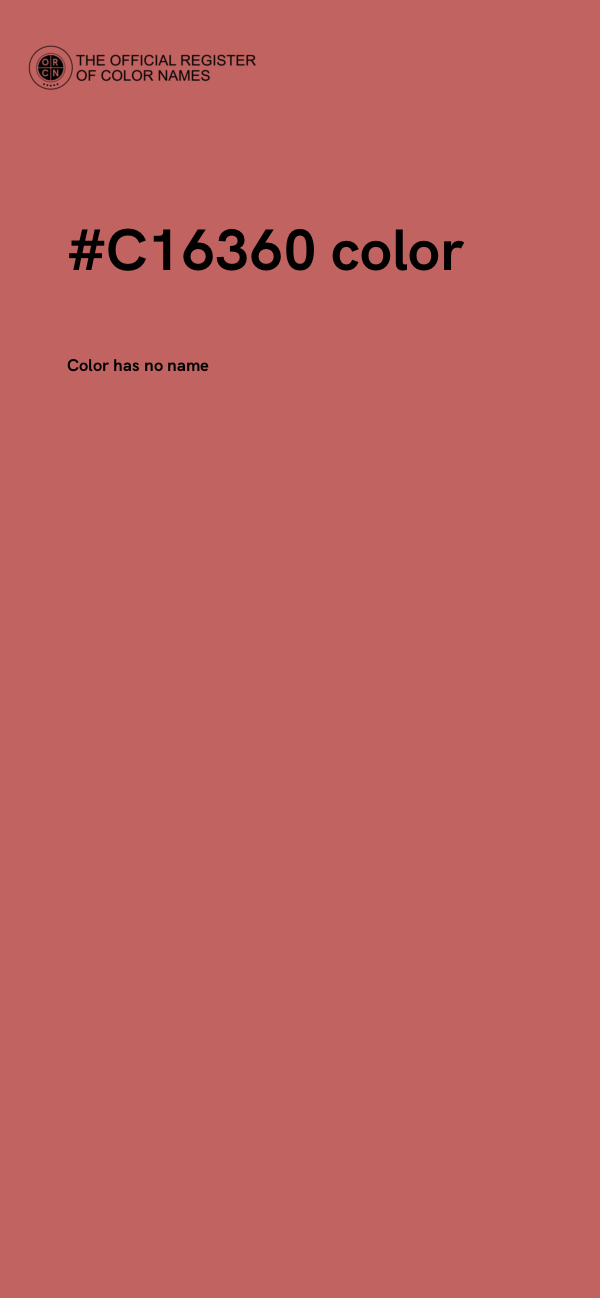 #C16360 color image
