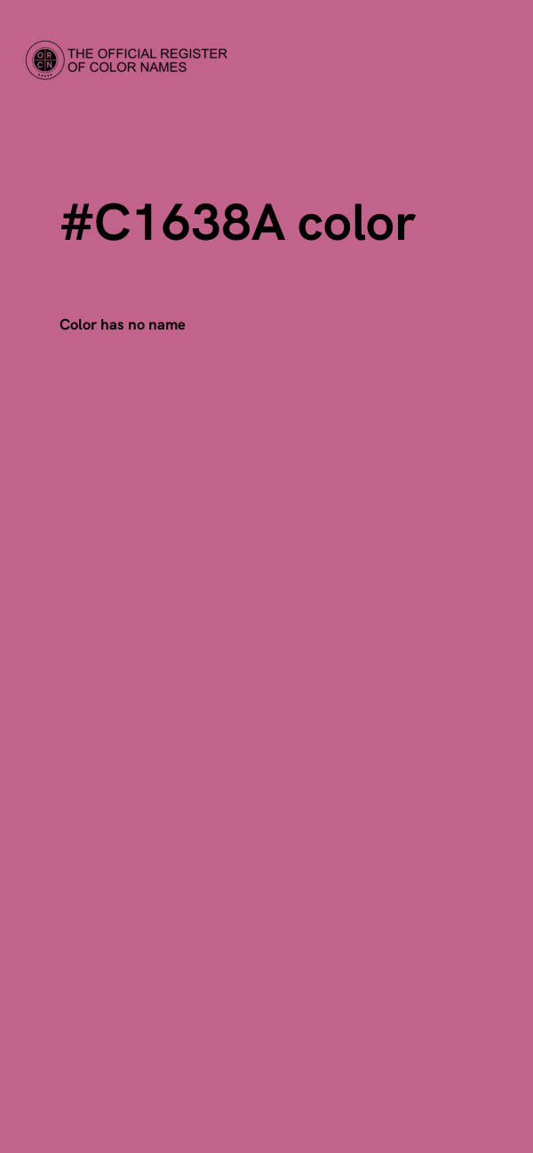 #C1638A color image