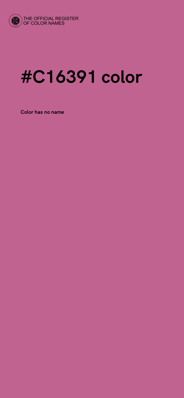 #C16391 color image