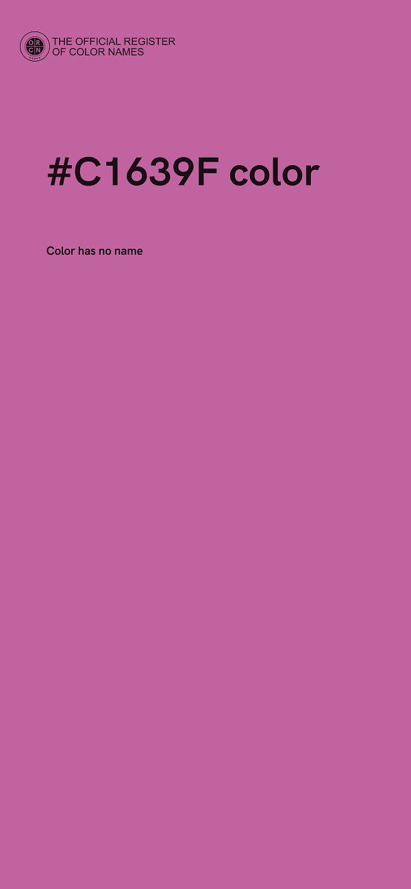 #C1639F color image