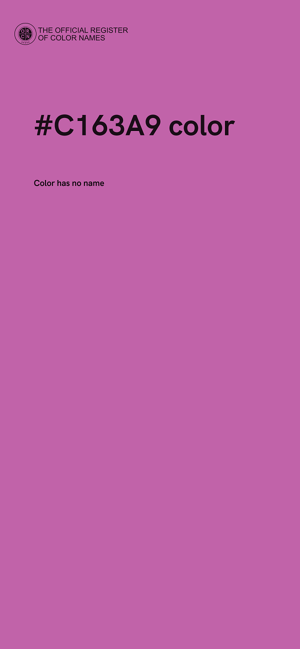 #C163A9 color image