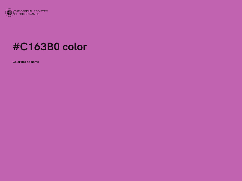 #C163B0 color image